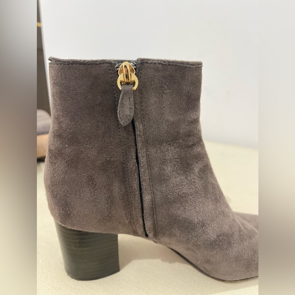 Diane Von Furstenberg Chocolate Brown a suede ankle boots - Picture 8 of 9